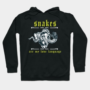 Funny snakes are my love language Hoodie